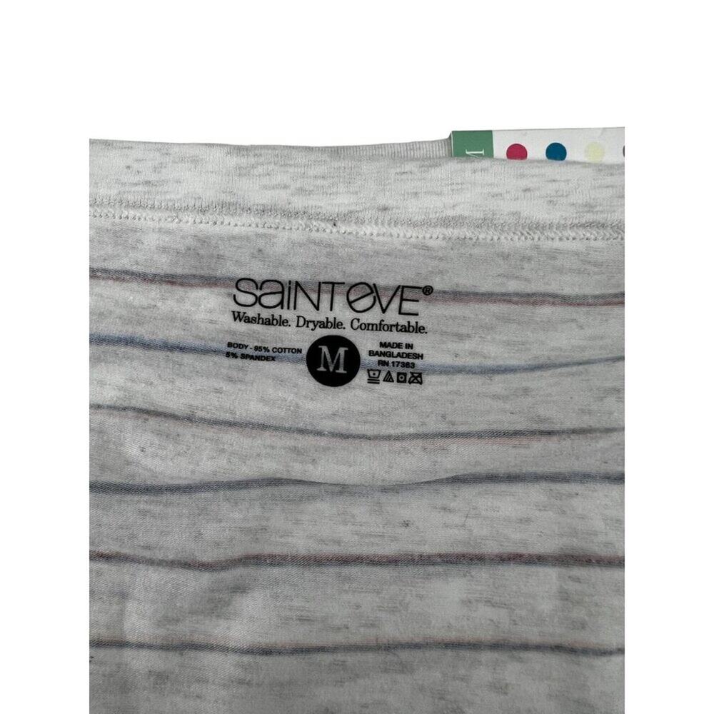 Saint Eve Hipster 516422 Ivory Heather Stripe Stripe Size Medium - Picture 3 of 7